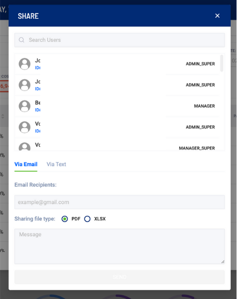 Share Via Email &amp; Text