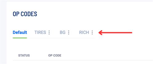 Op Code Group Delete Menu